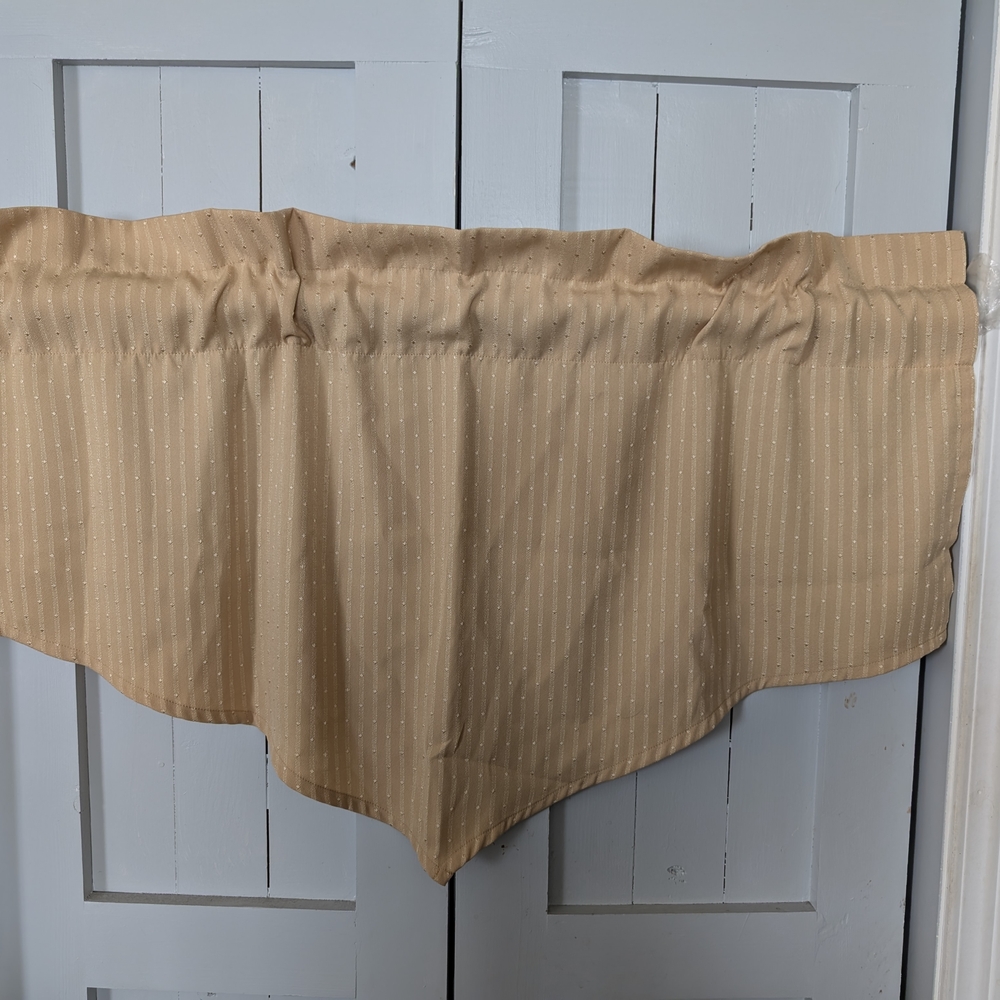 Tan Valance Curtain